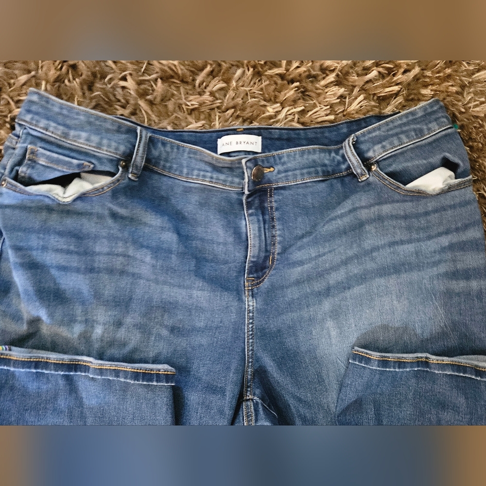 Lane Bryant Mid-Wash Cropped Jeans - Picture 5 of 9
